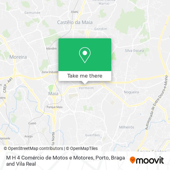 M H 4 Comércio de Motos e Motores mapa