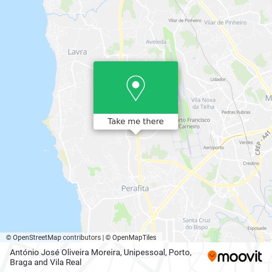 António José Oliveira Moreira, Unipessoal map