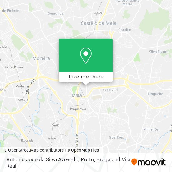 António José da Silva Azevedo map