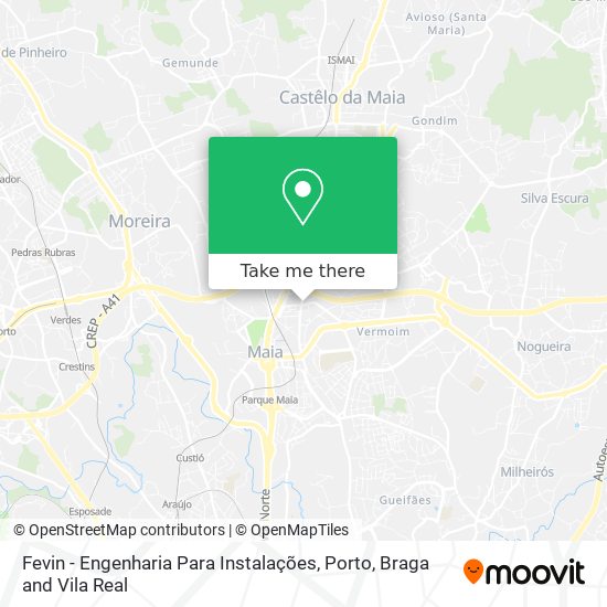 Fevin - Engenharia Para Instalações map