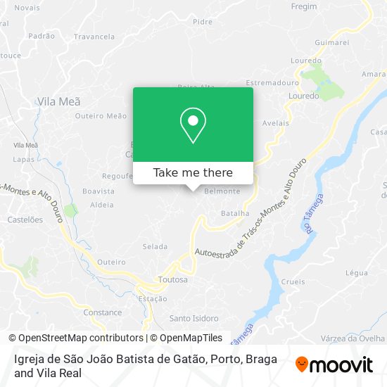 Igreja de São João Batista de Gatão map