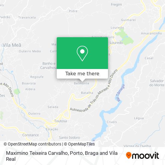 Maximino Teixeira Carvalho mapa