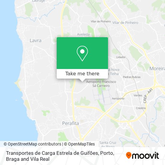 Transportes de Carga Estrela de Guifões map