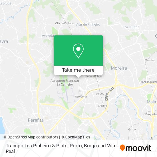 Transportes Pinheiro & Pinto map