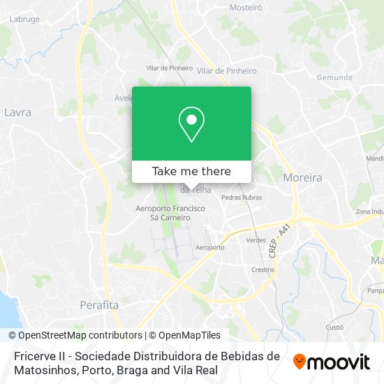 Fricerve II - Sociedade Distribuidora de Bebidas de Matosinhos map