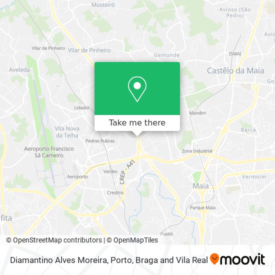 Diamantino Alves Moreira mapa