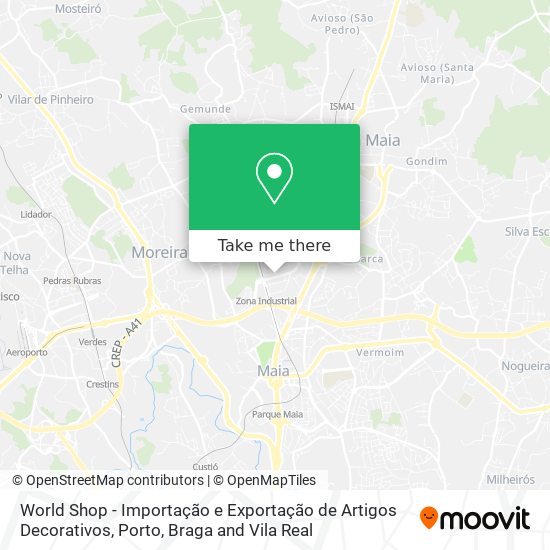 World Shop - Importação e Exportação de Artigos Decorativos mapa