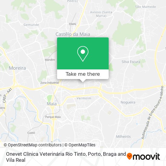 Onevet Clínica Veterinária Rio Tinto map