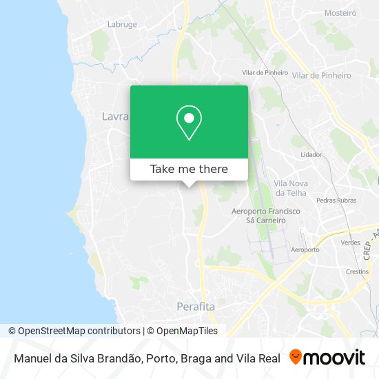 Manuel da Silva Brandão map