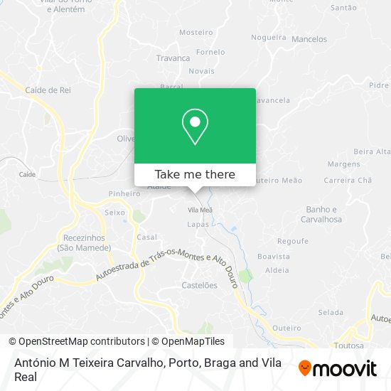 António M Teixeira Carvalho mapa