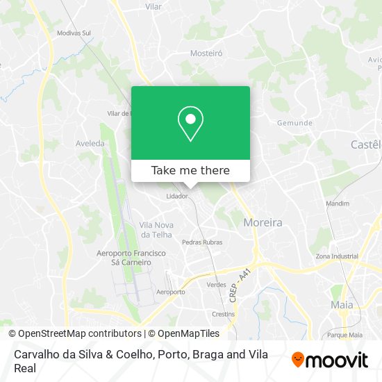 Carvalho da Silva & Coelho map