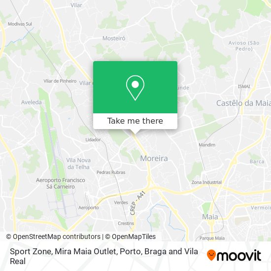 Sport Zone, Mira Maia Outlet map