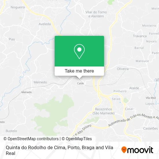 Quinta do Rodolho de Cima map
