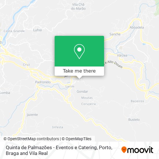 Quinta de Palmazões - Eventos e Catering map