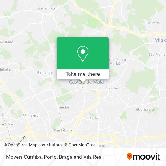 Moveis Curitiba map