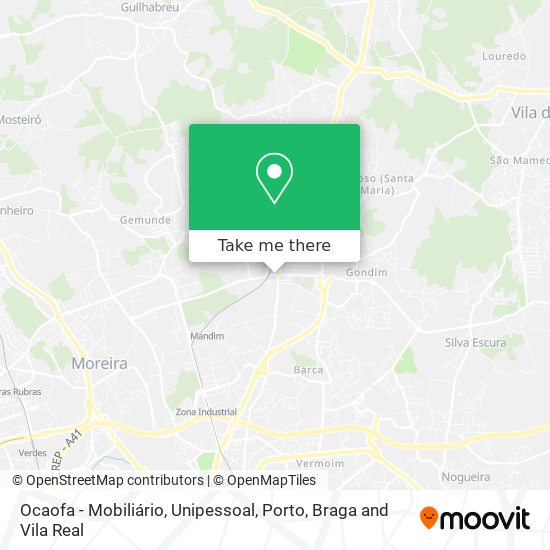 Ocaofa - Mobiliário, Unipessoal mapa