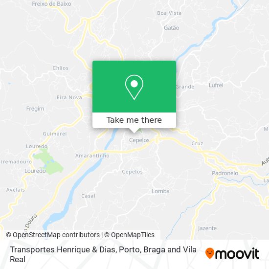 Transportes Henrique & Dias map