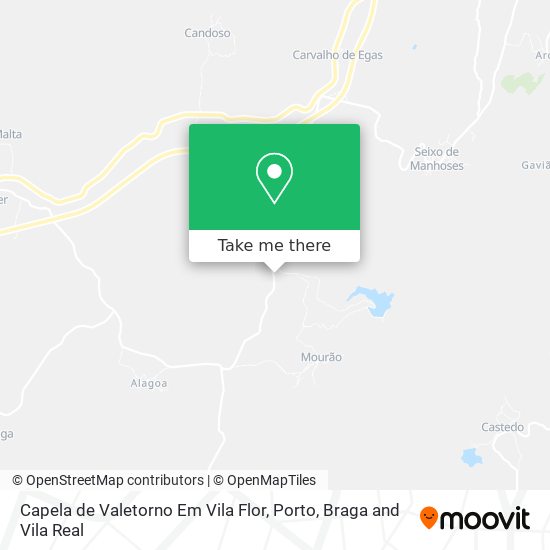 Capela de Valetorno Em Vila Flor map