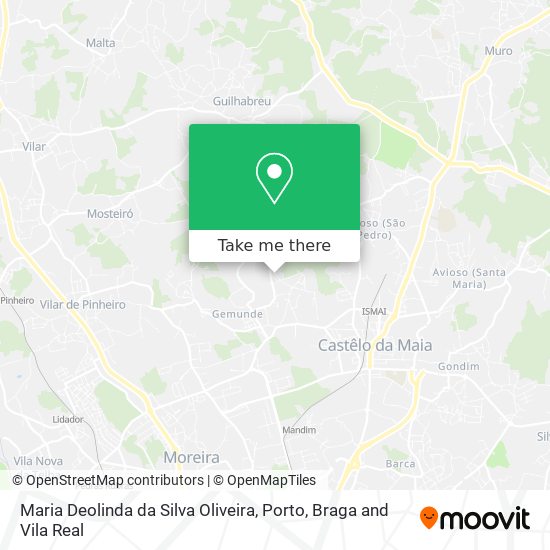 Maria Deolinda da Silva Oliveira mapa