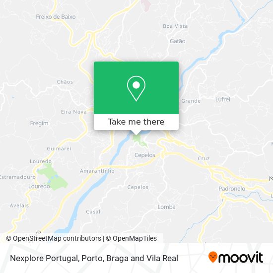 Nexplore Portugal map