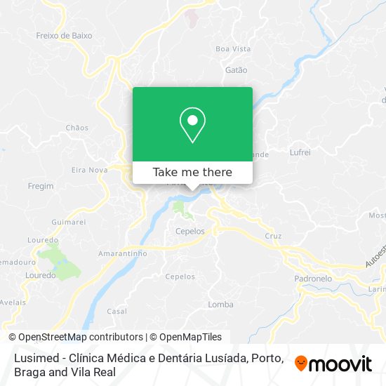 Lusimed - Clínica Médica e Dentária Lusíada mapa