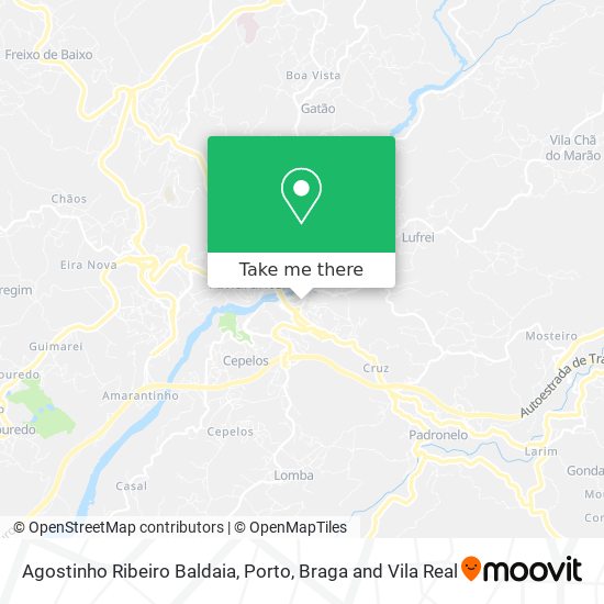 Agostinho Ribeiro Baldaia map