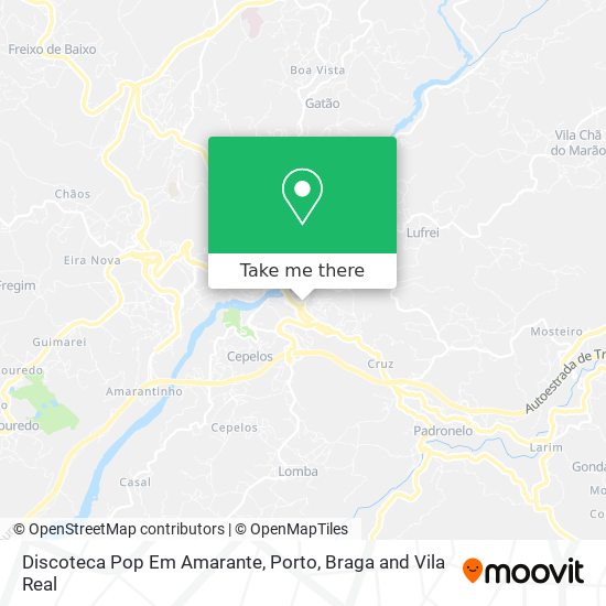 Discoteca Pop Em Amarante map