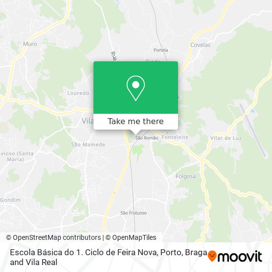 Escola Básica do 1. Ciclo de Feira Nova map