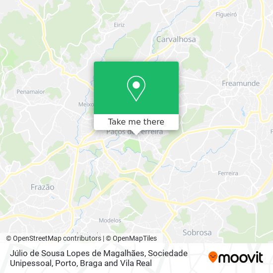 Júlio de Sousa Lopes de Magalhães, Sociedade Unipessoal map