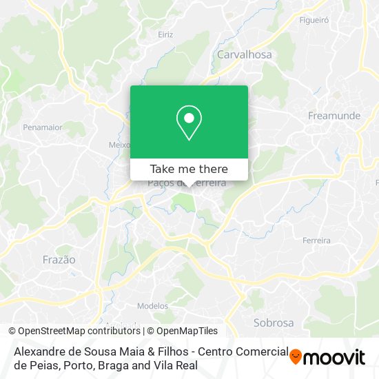 Alexandre de Sousa Maia & Filhos - Centro Comercial de Peias map