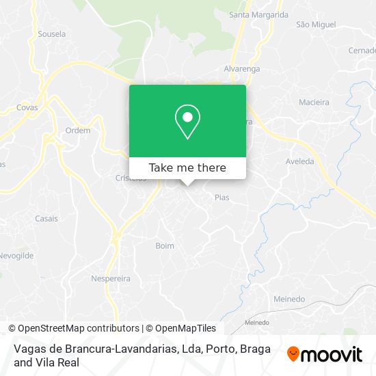 Vagas de Brancura-Lavandarias, Lda mapa