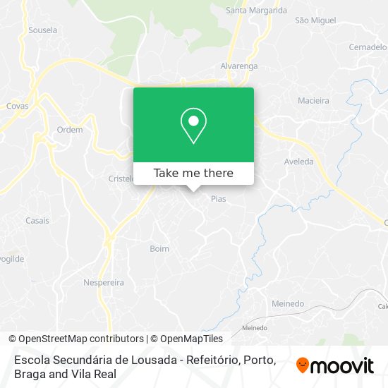 Escola Secundária de Lousada - Refeitório mapa