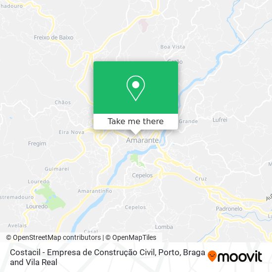 Costacil - Empresa de Construção Civil mapa