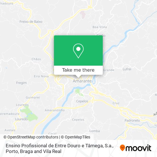 Ensino Profissional de Entre Douro e Tâmega, S.a. map