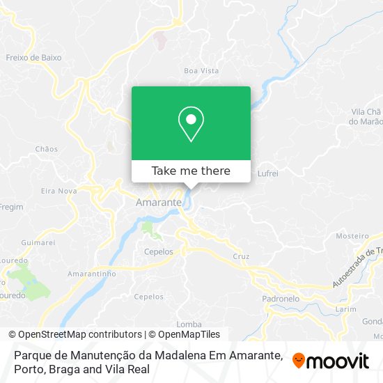 Parque de Manutenção da Madalena Em Amarante map