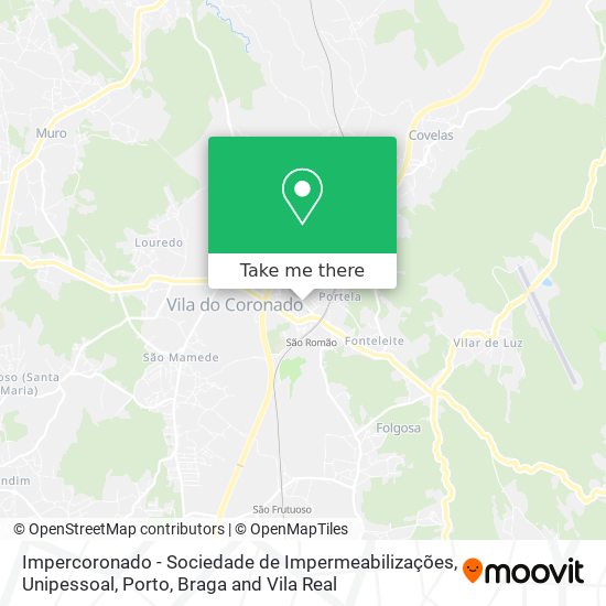 Impercoronado - Sociedade de Impermeabilizações, Unipessoal mapa