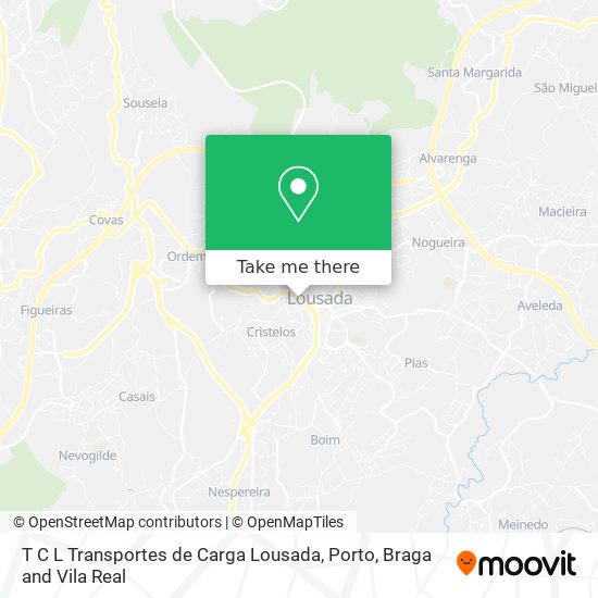 T C L Transportes de Carga Lousada map
