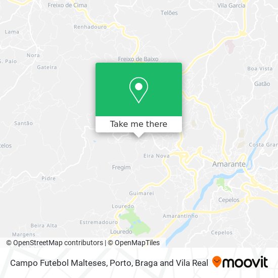 Campo Futebol Malteses mapa