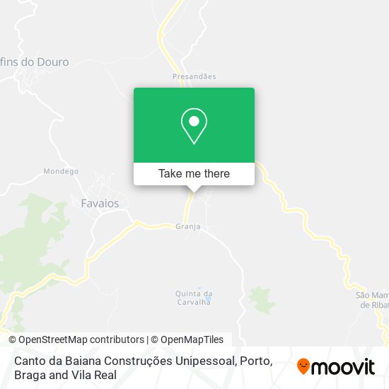 Canto da Baiana Construções Unipessoal mapa