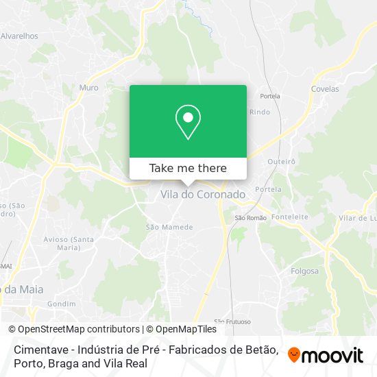 Cimentave - Indústria de Pré - Fabricados de Betão map