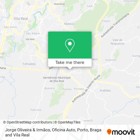 Jorge Oliveira & Irmãos, Oficina Auto map