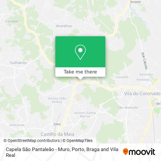 Capela São Pantaleão - Muro mapa
