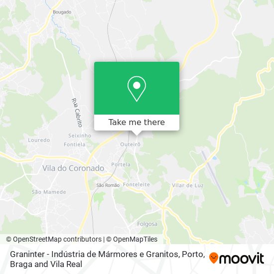 Graninter - Indústria de Mármores e Granitos map