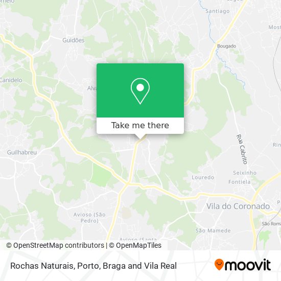 Rochas Naturais map