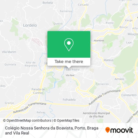 Colégio Nossa Senhora da Boavista mapa