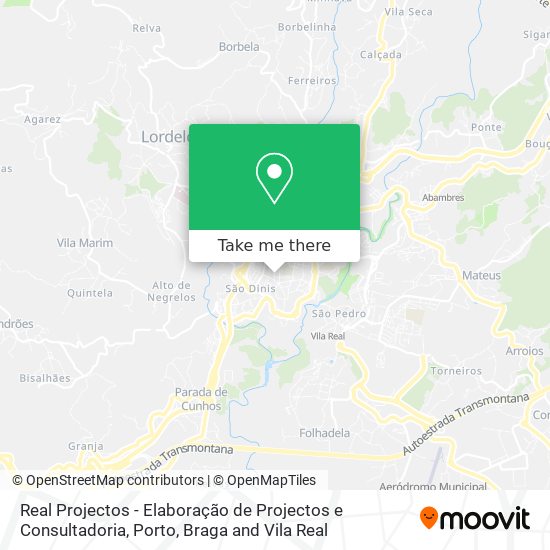 Real Projectos - Elaboração de Projectos e Consultadoria mapa