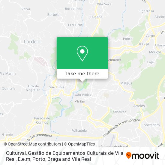 Culturval, Gestão de Equipamentos Culturais de Vila Real, E.e.m map