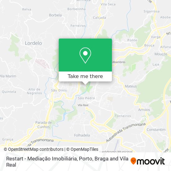 Restart - Mediação Imobiliária map