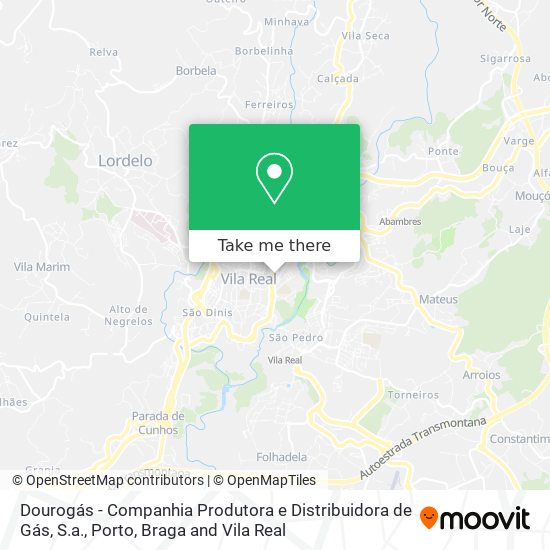 Dourogás - Companhia Produtora e Distribuidora de Gás, S.a. map