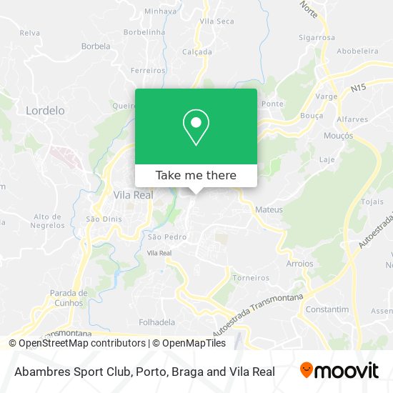 Abambres Sport Club map